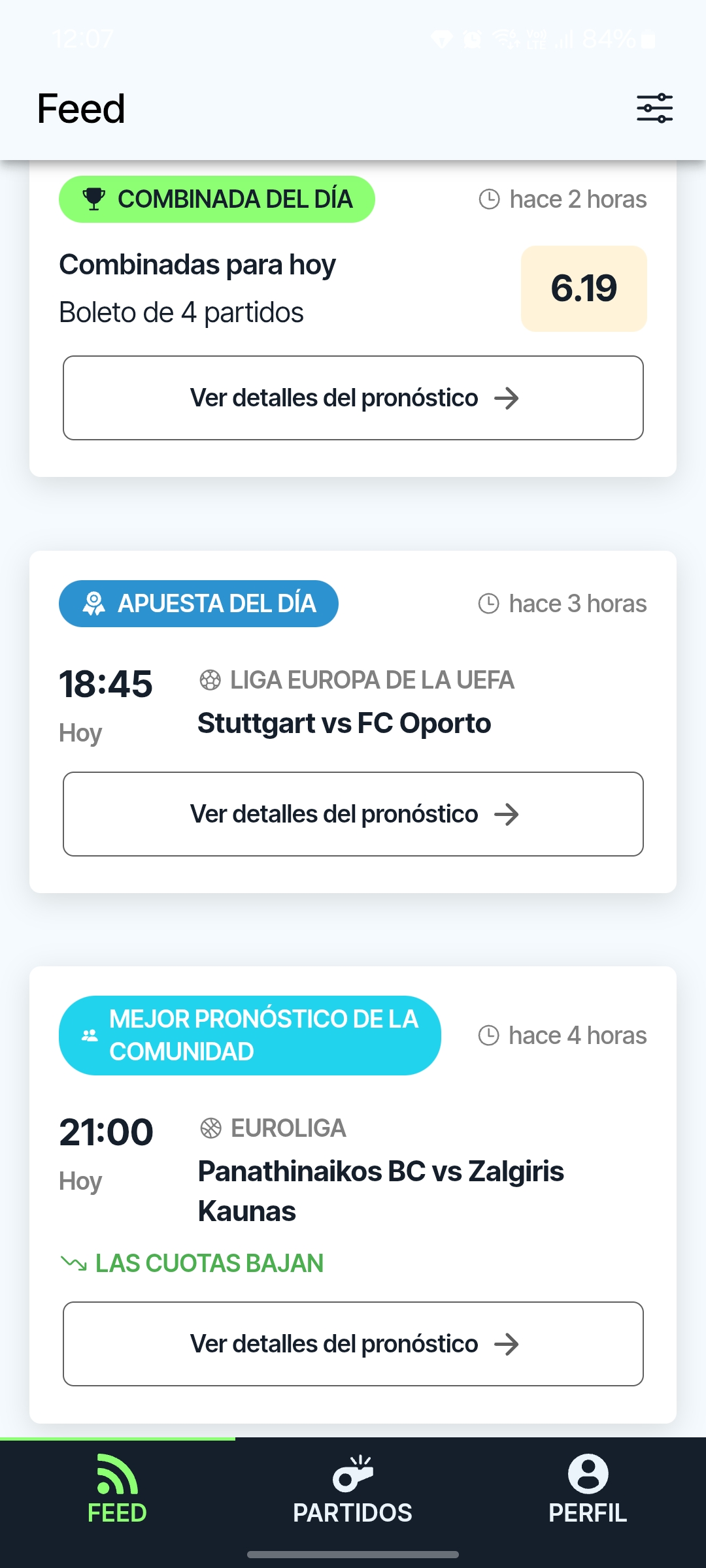 Captura del feed