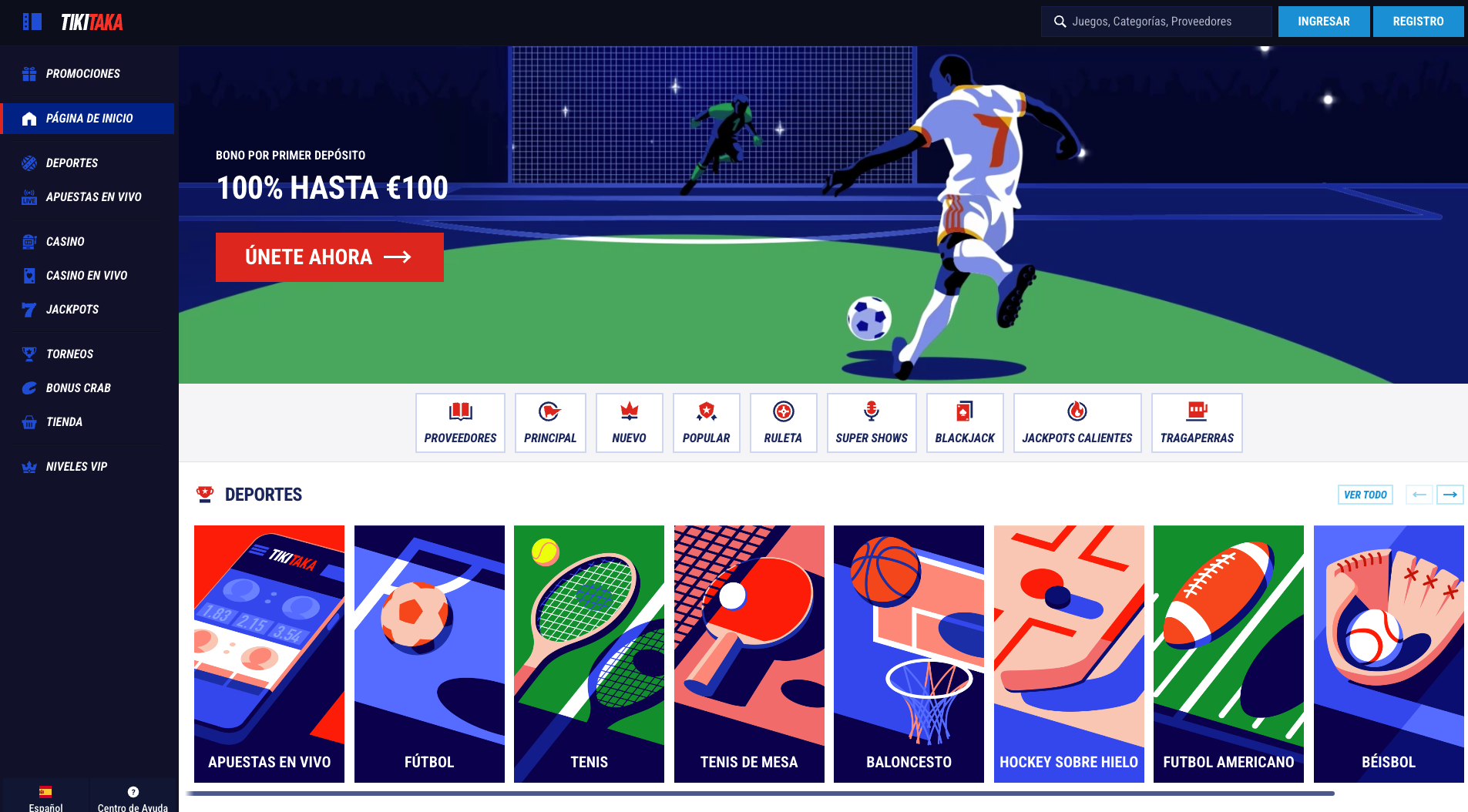 Tikitaka sport apuestas