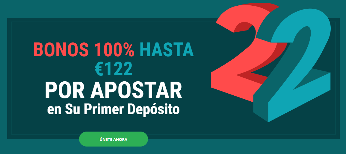 22Bet BONO DE DEPÓSITO